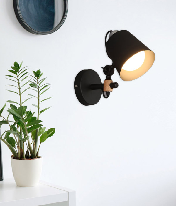 모코블링 벽전등 벽무드등 (블랙)